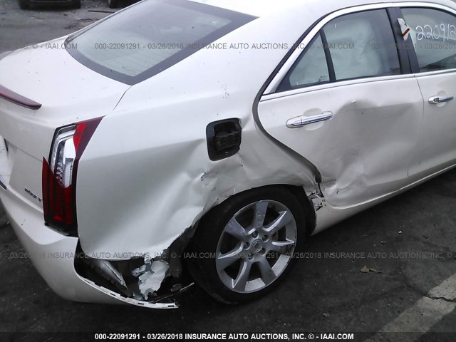 1G6AG5RX4E0111187 - 2014 CADILLAC ATS WHITE photo 6