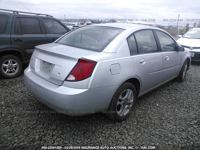 1G8AL54F94Z169792 - 2004 SATURN ION LEVEL 3 SILVER photo 4