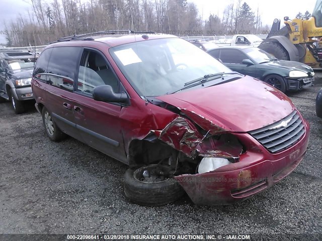 1C4GP45R85B355888 - 2005 CHRYSLER TOWN & COUNTRY  BURGUNDY photo 1