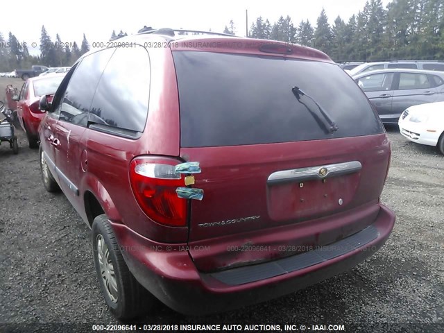 1C4GP45R85B355888 - 2005 CHRYSLER TOWN & COUNTRY  BURGUNDY photo 3