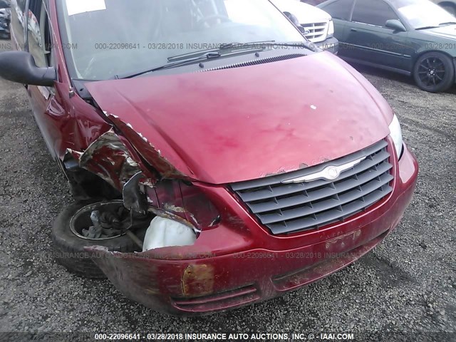 1C4GP45R85B355888 - 2005 CHRYSLER TOWN & COUNTRY  BURGUNDY photo 6