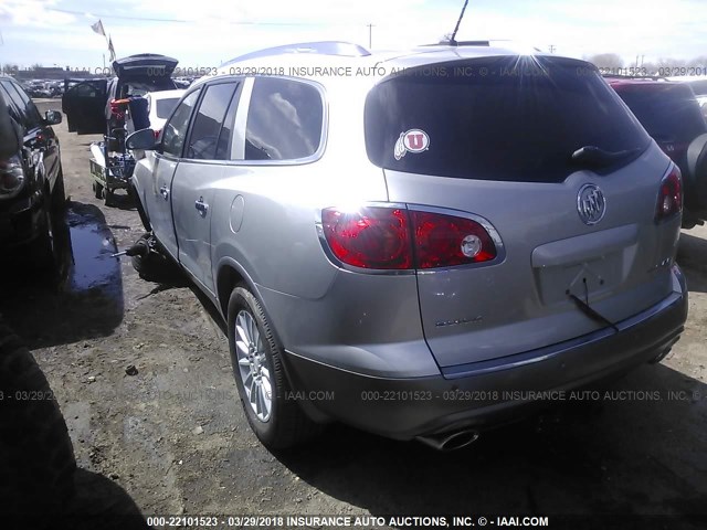 5GAEV23768J128696 - 2008 BUICK ENCLAVE CXL BLACK photo 3