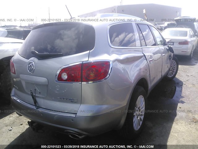 5GAEV23768J128696 - 2008 BUICK ENCLAVE CXL BLACK photo 4