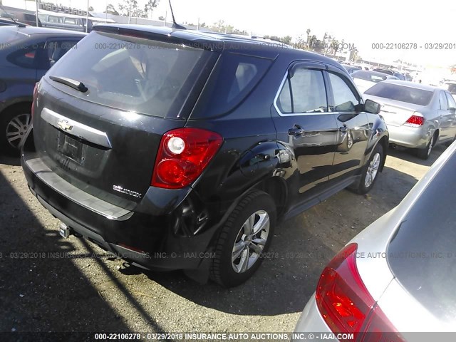 2GNALBEK0D6228554 - 2013 CHEVROLET EQUINOX LS 黑色 照片 4