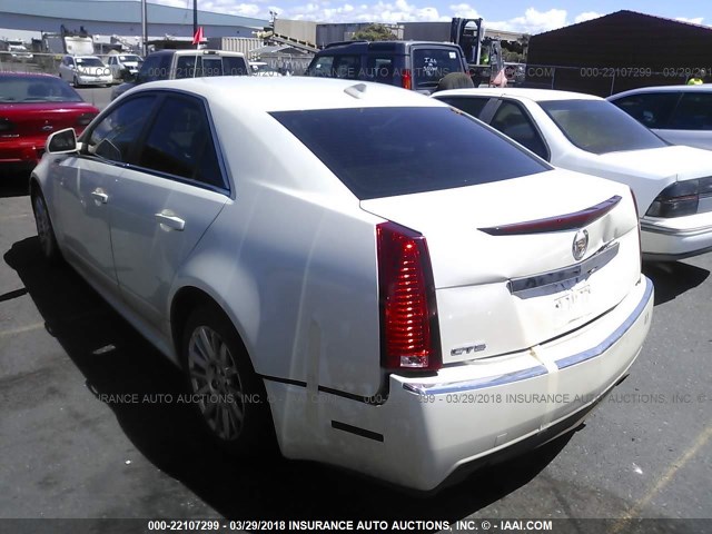 1G6DE5EG7A0140301 - 2010 CADILLAC CTS LUXURY COLLECTION WHITE photo 3