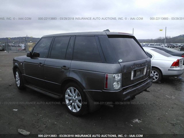 SALMF134X6A231259 - 2006 LAND ROVER RANGE ROVER SUPERCHARGED GRAY photo 3