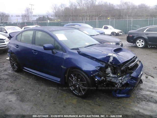 JF1VA1C64J9818360 - 2018 SUBARU WRX PREMIUM BLUE photo 1