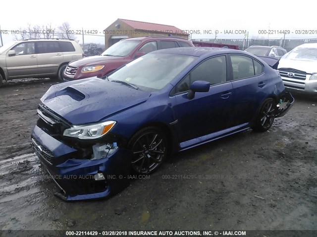 JF1VA1C64J9818360 - 2018 SUBARU WRX PREMIUM BLUE photo 2