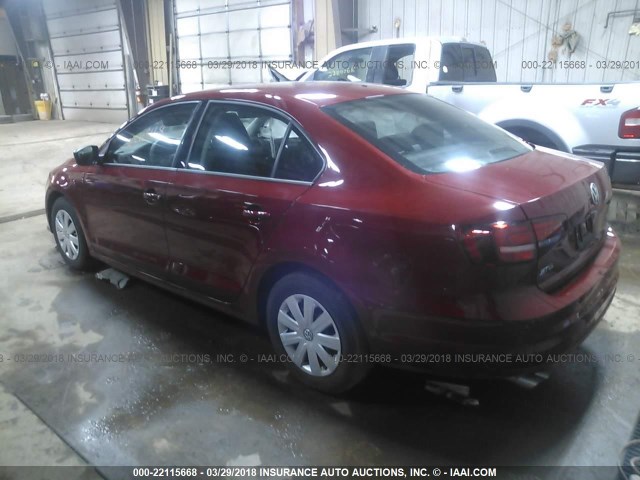 3VW167AJ1GM271608 - 2016 VOLKSWAGEN JETTA S 红色 照片 3