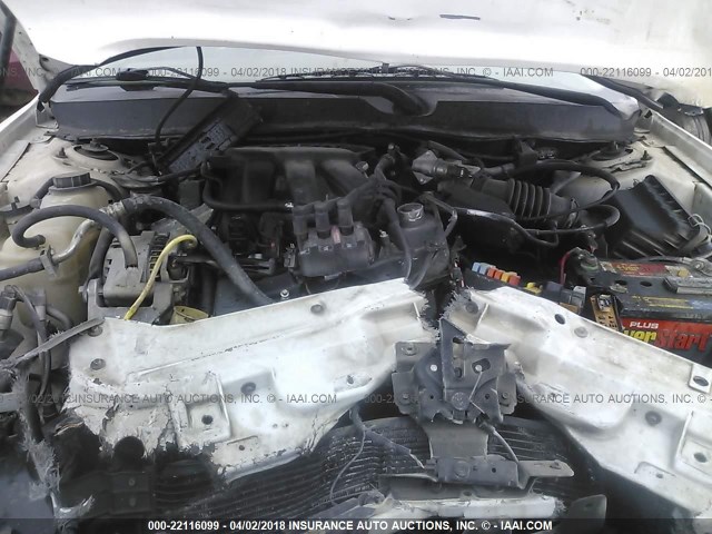 1FAFP56UX6A225788 - 2006 FORD TAURUS SEL WHITE photo 10