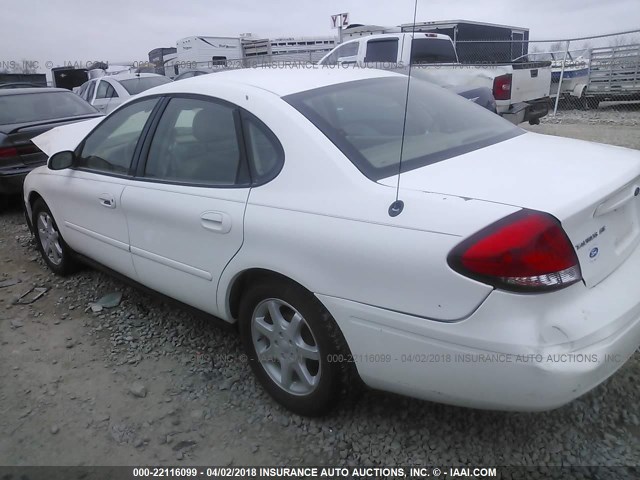 1FAFP56UX6A225788 - 2006 FORD TAURUS SEL WHITE photo 3