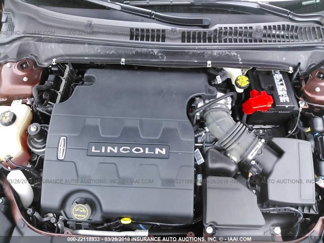 3LN6L2JK6FR607599 - 2015 LINCOLN MKZ MAROON photo 10