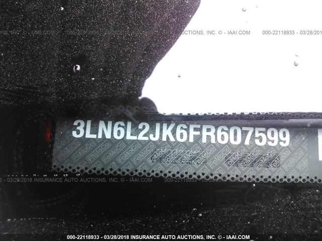 3LN6L2JK6FR607599 - 2015 LINCOLN MKZ MAROON photo 9