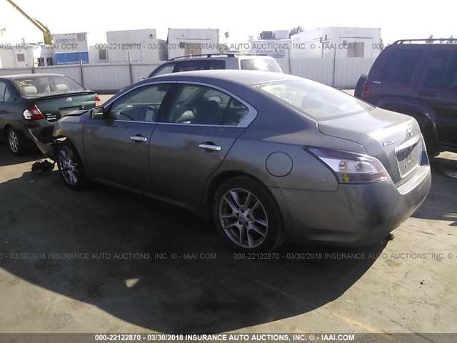 1N4AA5AP1EC462279 - 2014 NISSAN MAXIMA S/SV GRAY photo 3