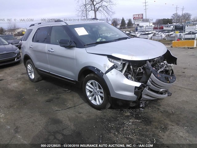 1FM5K8D89FGB88558 - 2015 FORD EXPLORER XLT SILVER photo 1