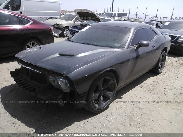 2C3CDZAG5FH713129 - 2015 DODGE CHALLENGER SXT BLACK photo 2