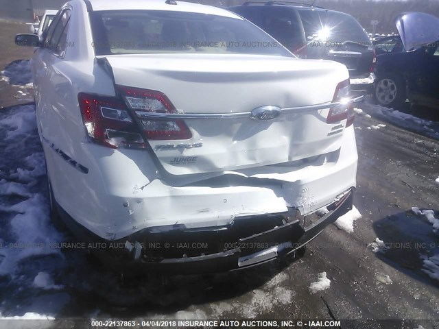 1FAHP2E8XGG103586 - 2016 FORD TAURUS SEL WHITE photo 6