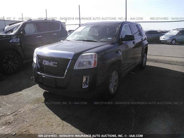 2GKALMEK1D6361428 - 2013 GMC TERRAIN SLE BLACK photo 2