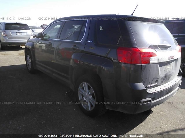 2GKALMEK1D6361428 - 2013 GMC TERRAIN SLE BLACK photo 3