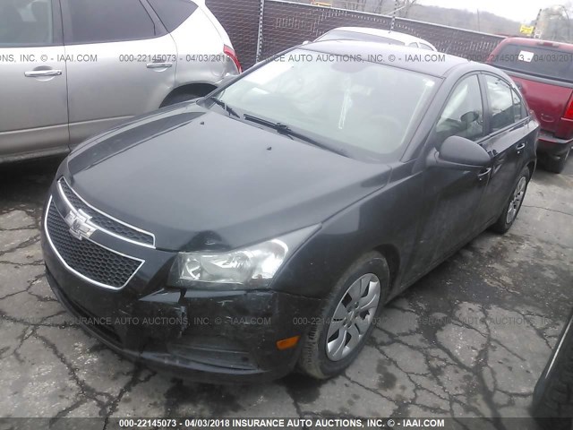 1G1PA5SH0E7376328 - 2014 CHEVROLET CRUZE LS BLACK photo 2