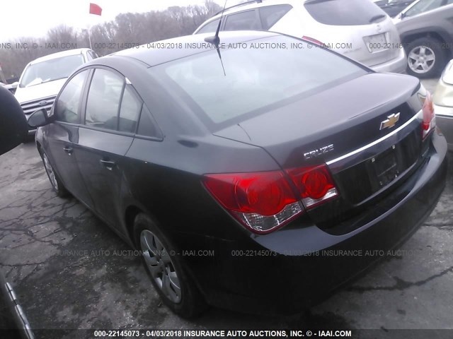 1G1PA5SH0E7376328 - 2014 CHEVROLET CRUZE LS BLACK photo 3