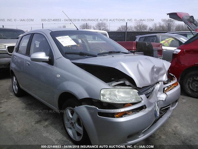 KL1TG66646B676513 - 2006 CHEVROLET AVEO LT SILVER photo 1