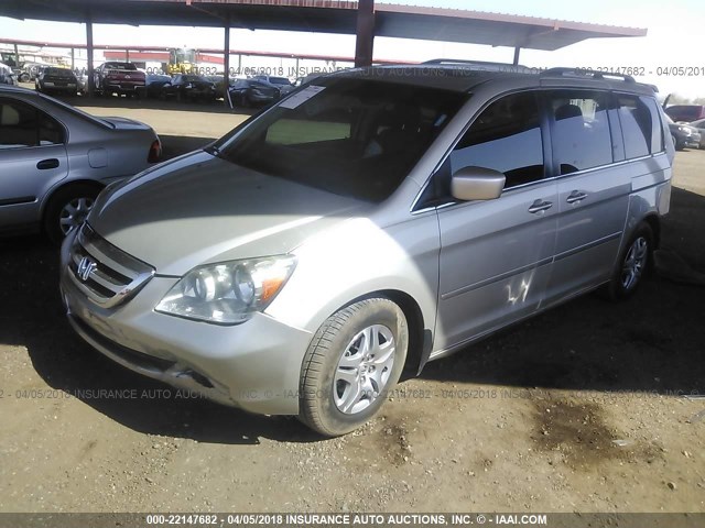 5FNRL38737B061677 - 2007 HONDA ODYSSEY EXL SILVER photo 2