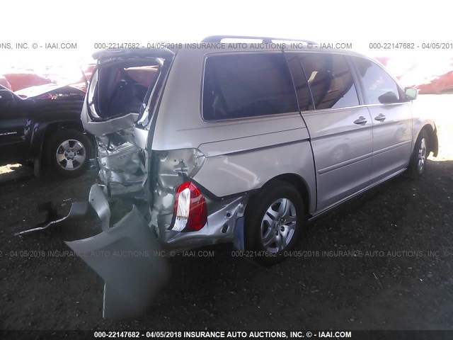 5FNRL38737B061677 - 2007 HONDA ODYSSEY EXL SILVER photo 4