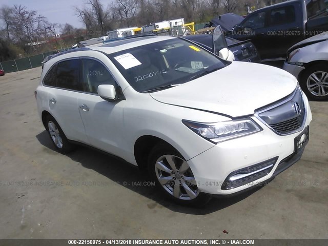 5FRYD4H93GB053562 - 2016 ACURA MDX ADVANCE WHITE photo 1