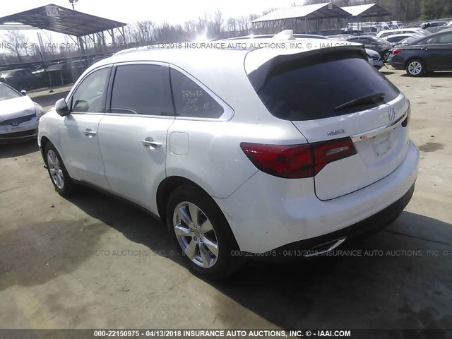 5FRYD4H93GB053562 - 2016 ACURA MDX ADVANCE WHITE photo 3