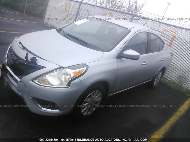 3N1CN7AP6GL917463 - 2016 NISSAN VERSA S/S PLUS/SV/SL SILVER photo 2