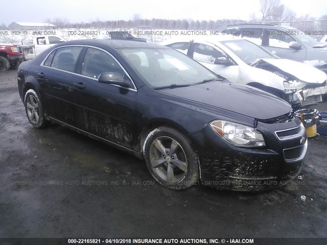 1G1ZC5EU8BF190453 - 2011 CHEVROLET MALIBU 1LT BLACK photo 1