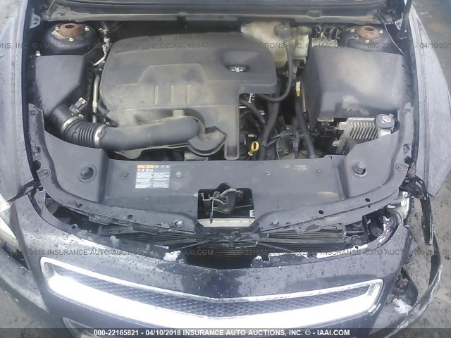 1G1ZC5EU8BF190453 - 2011 CHEVROLET MALIBU 1LT BLACK photo 10