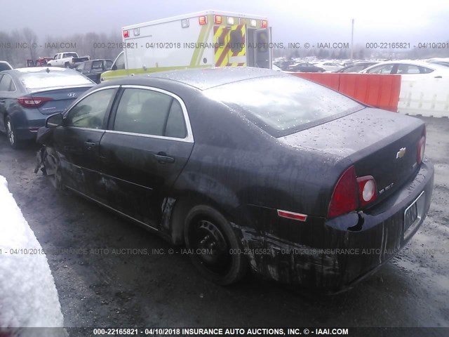 1G1ZC5EU8BF190453 - 2011 CHEVROLET MALIBU 1LT BLACK photo 3