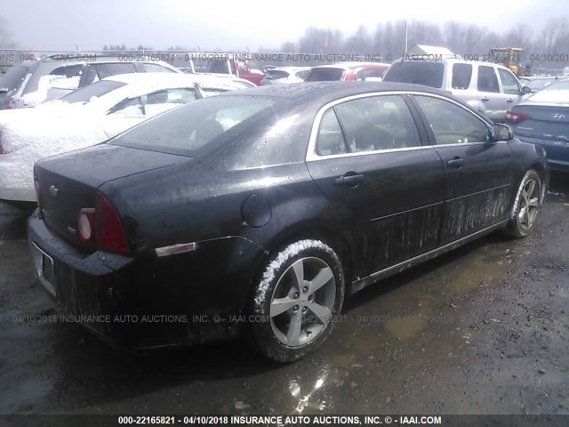 1G1ZC5EU8BF190453 - 2011 CHEVROLET MALIBU 1LT BLACK photo 4