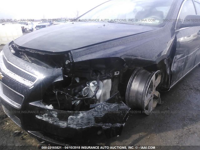 1G1ZC5EU8BF190453 - 2011 CHEVROLET MALIBU 1LT BLACK photo 6