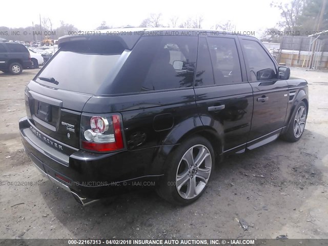 SALSF2D48BA297234 - 2011 LAND ROVER RANGE ROVER SPORT HSE BLACK photo 4