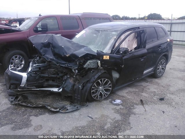 JA4AD2A34GZ039140 - 2016 MITSUBISHI OUTLANDER ES შავი ფოტო 2