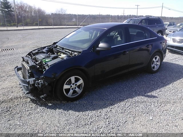 1G1PC5SH8B7119195 - 2011 CHEVROLET CRUZE LS BLUE photo 2