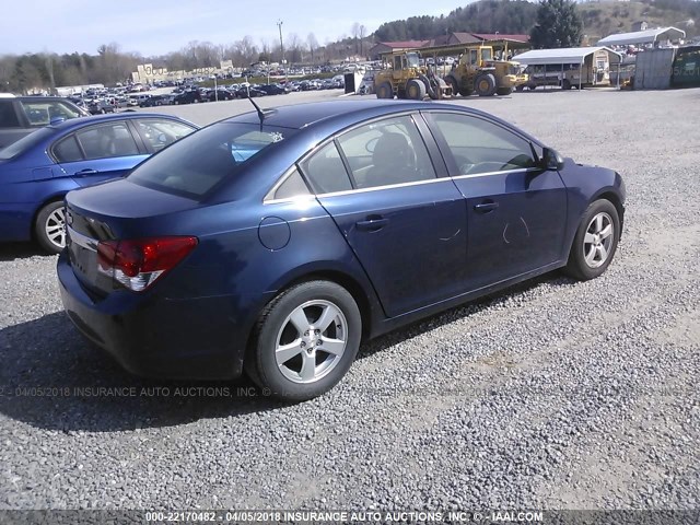 1G1PC5SH8B7119195 - 2011 CHEVROLET CRUZE LS BLUE photo 4