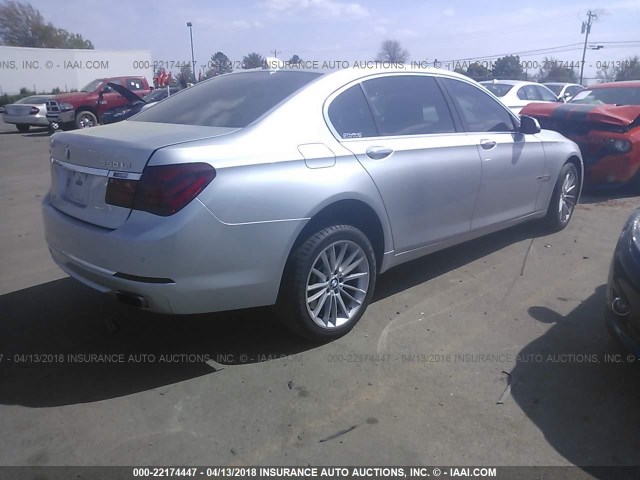 WBAYF8C5XDDE59137 - 2013 BMW 750 LXI SILVER photo 4