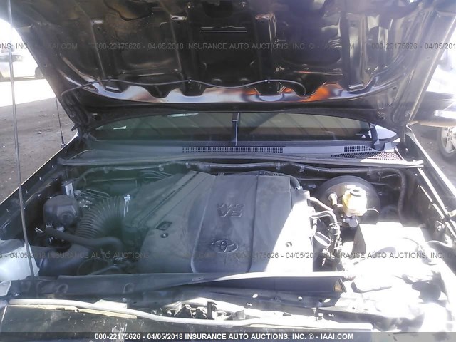 3TMJU4GN0FM190177 - 2015 TOYOTA TACOMA DOUBLE CAB PRERUNNER BLACK photo 10