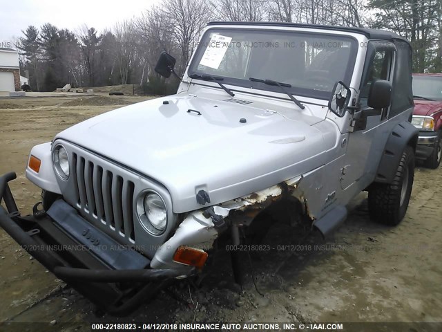 1J4FA29S15P363858 - 2005 JEEP WRANGLER / TJ SE SILVER photo 6