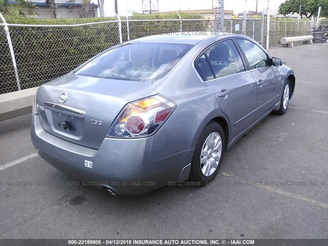 1N4AL21E09N545509 - 2009 NISSAN ALTIMA 2.5/2.5S GRAY photo 4