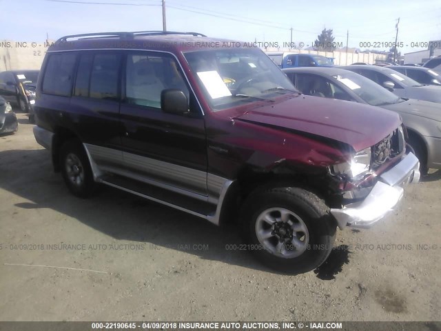 JA4MR51R0WJ004774 - 1998 MITSUBISHI MONTERO RED photo 1