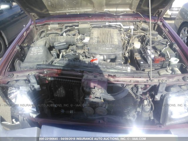 JA4MR51R0WJ004774 - 1998 MITSUBISHI MONTERO RED photo 10