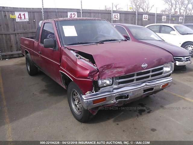 1N6SD16S5PC419091 - 1993 NISSAN TRUCK KING CAB RED photo 1