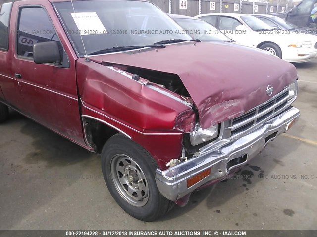 1N6SD16S5PC419091 - 1993 NISSAN TRUCK KING CAB RED photo 6