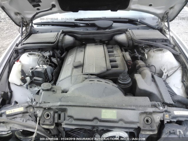 WBADT43441GX20762 - 2001 BMW 525 I AUTOMATIC SILVER photo 10