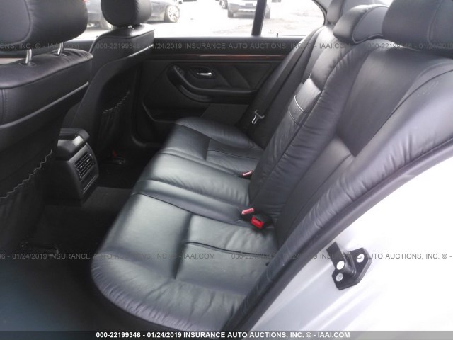 WBADT43441GX20762 - 2001 BMW 525 I AUTOMATIC SILVER photo 8